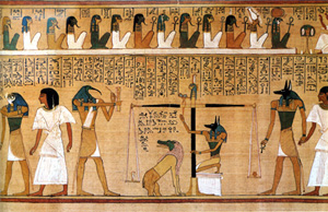 Image on papyrus Egypt